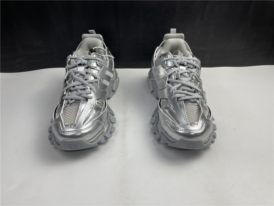 Perfect Kicks - Balenciaga Track Sneaker Silver Metallic | PerfectKickz