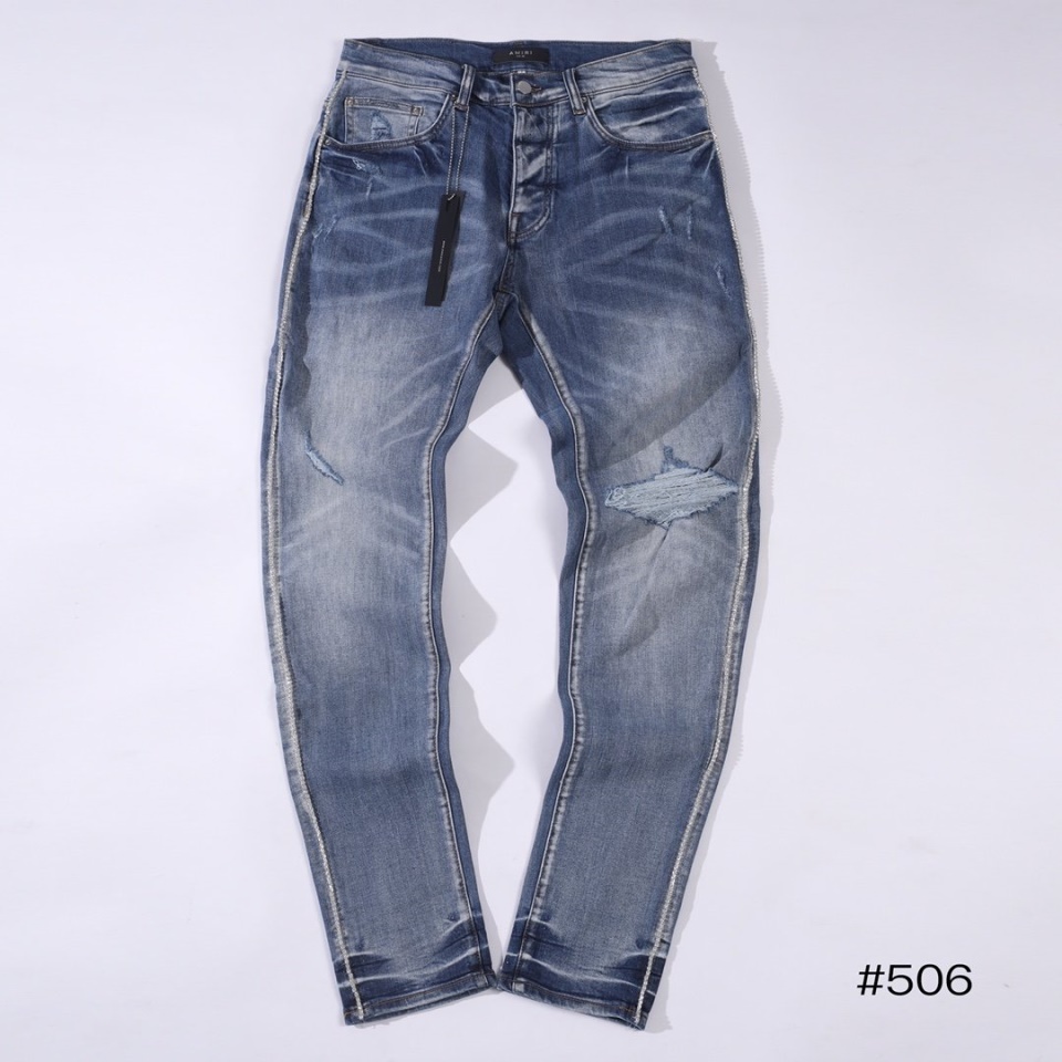 Perfect Kicks - Amiri Wax Denim Blue Jeans | PerfectKickz