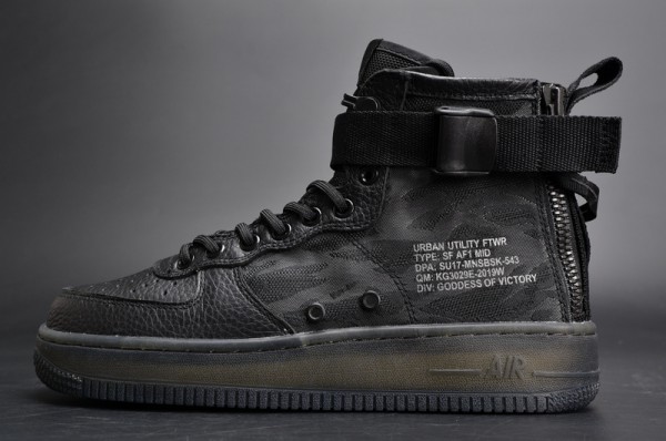 Nike Air Force 1 Mid "Tiger Camo" Black AA7345-001