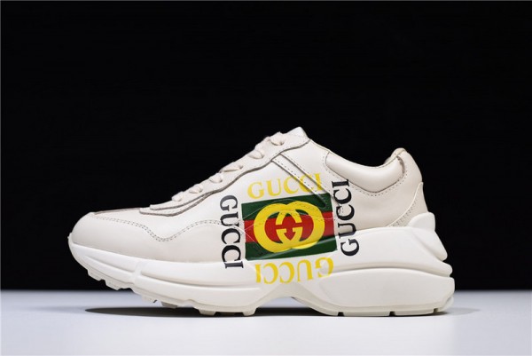 Gucci Rhyton Sneaker Ivory with Square Logo