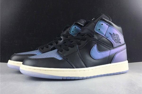 Air Jordan 1 Mid Iridescent Black BQ6472-009