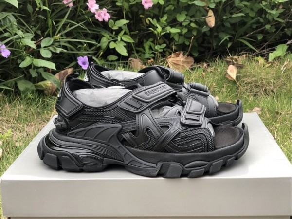 Balenciaga Track Sandal Black
