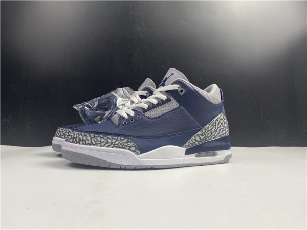 Air Jordan 3 Retro "Georgetown" Midnight Navy CT8532-401