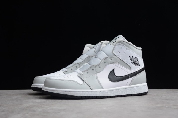 Air Jordan 1 Mid Light Smoke Grey BQ6472-015
