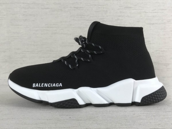 Balenciaga Speed Lace-up Sneaker Black/White
