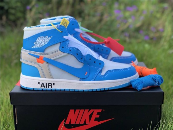 OFF-WHITE X Air Jordan 1 Retro High OG "UNC" AQ0818-148