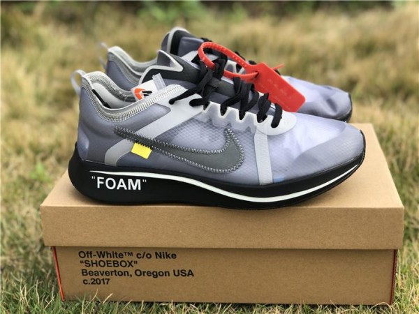 OFF-WHITE x Nike Zoom Fly Grey (OW-0036)