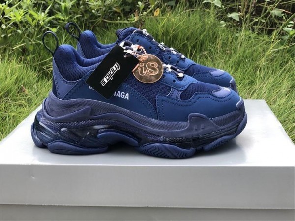 Balenciaga Triple S Clear Sole Blue (BAL-N23)