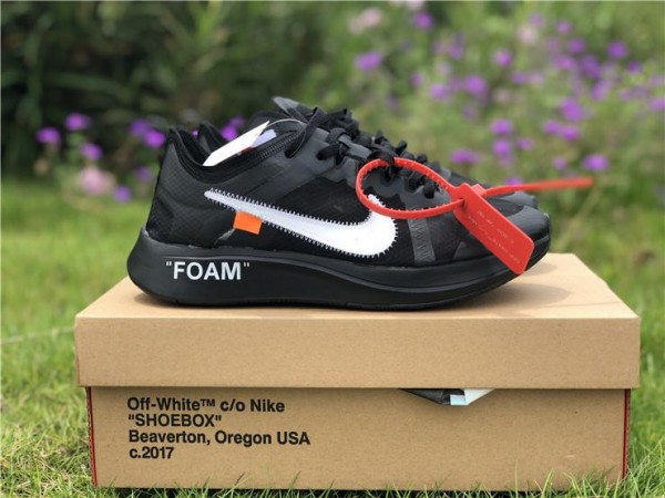 OFF-WHITE X Nike Zoom Fly Black AJ4588-001 (OW-0012)