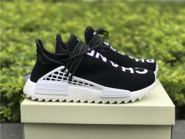 2017 Chanel X Pharrell X Adidas Originals Hu NMD AC7190 Black White (HR-0007)