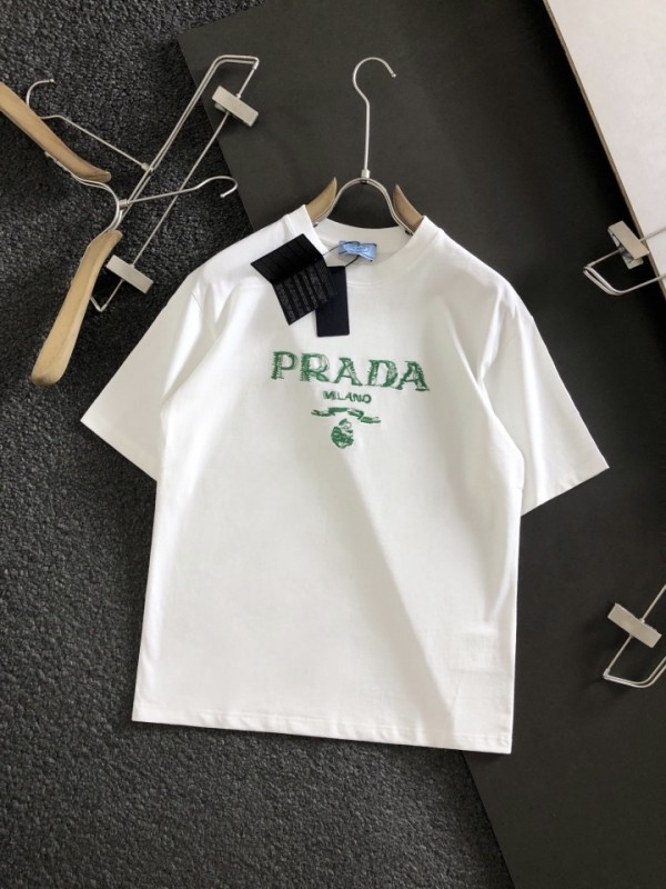 Prada Embroidered T-shirt PR001