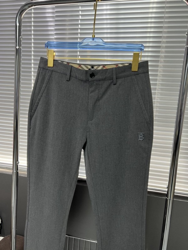 Burberry Trousers Black Grey