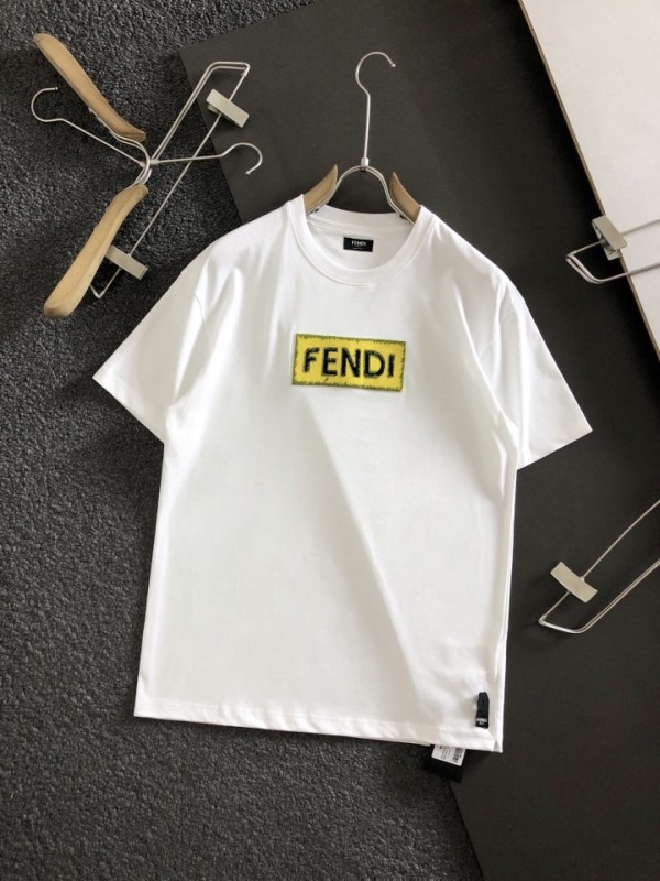 Fendi Short Sleeve T-shirt White/Black