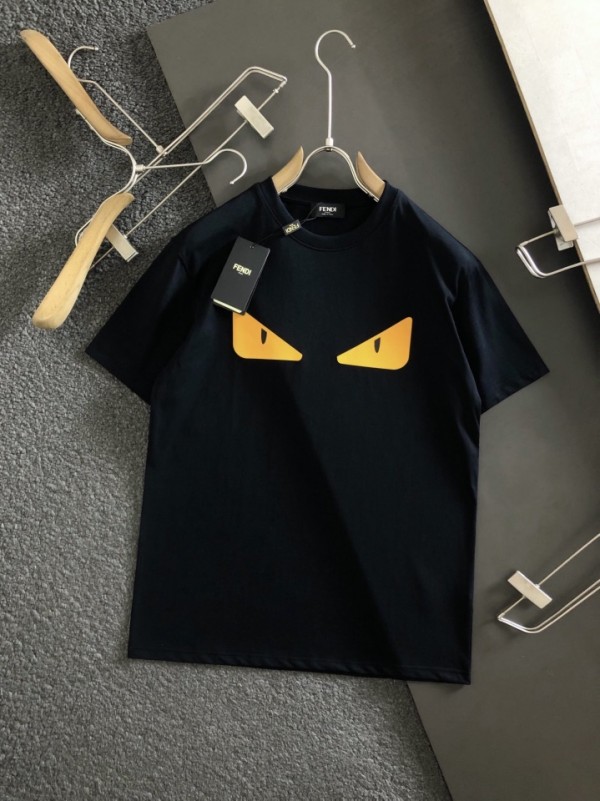 Fendi Short Sleeve T-shirt Black