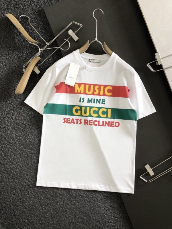 Gucci striped letter printing T-shirt