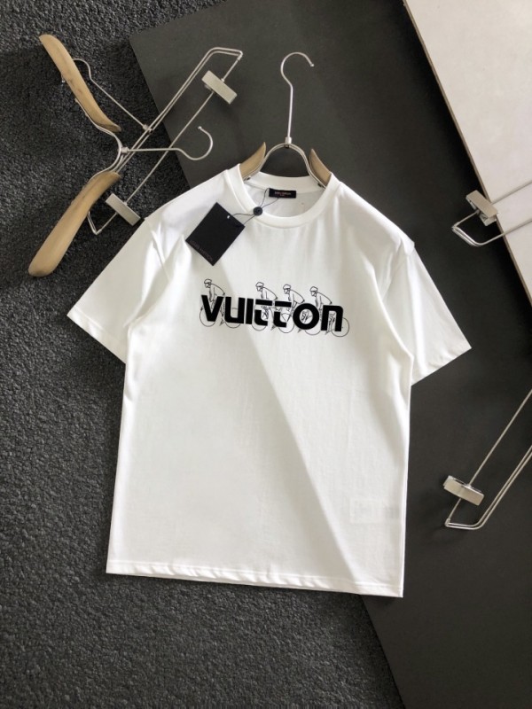 LV Short Sleeve T-Shirt - White/ Black