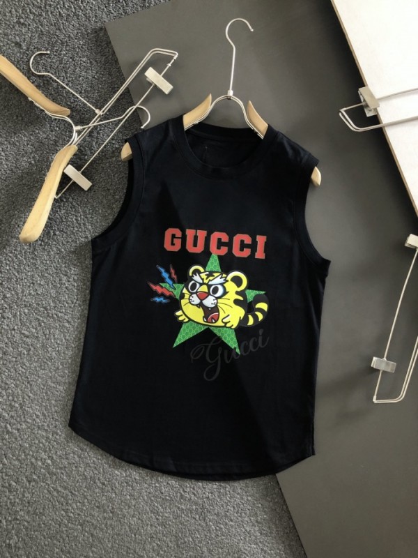 Gucci Short Sleeveless T-shirt Black