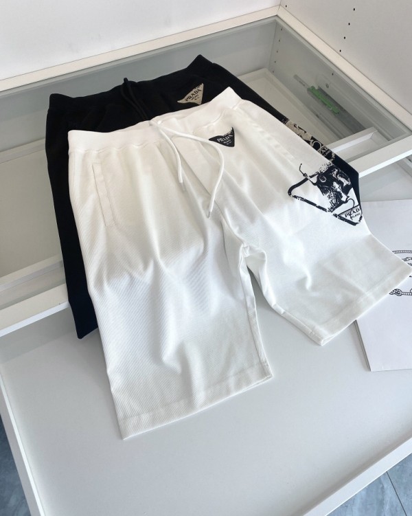 Prada Symbols Shorts Black/White
