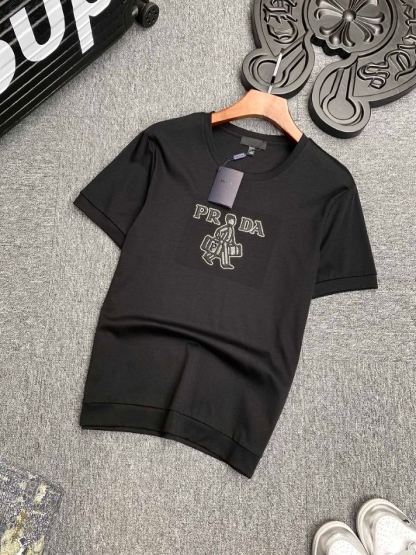 Prada Short Sleeve T-Shirt White/Black