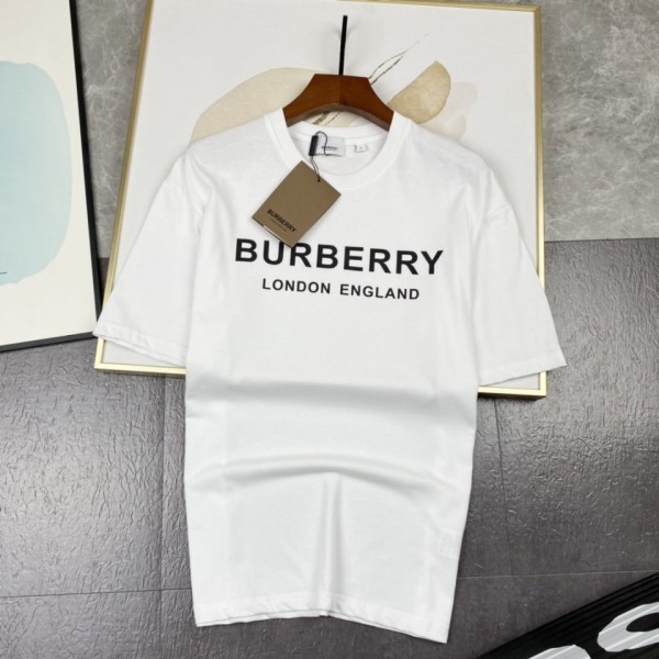 Burberry Short  Logo Sleeve T-Shirt White/Black