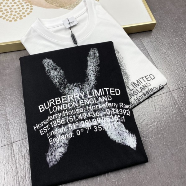 Burberry Short Sleeve T-shirt White/Black