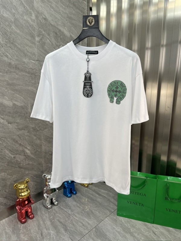 Chrome Hearts Short Sleeve T-Shirt White Green CHH-0005