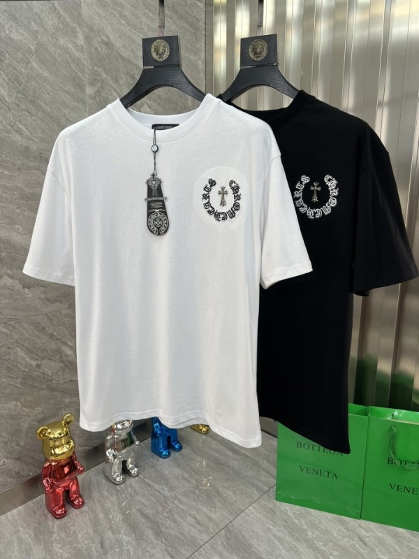 Chrome Hearts Short Sleeve T-Shirt White/Black CHH-0004