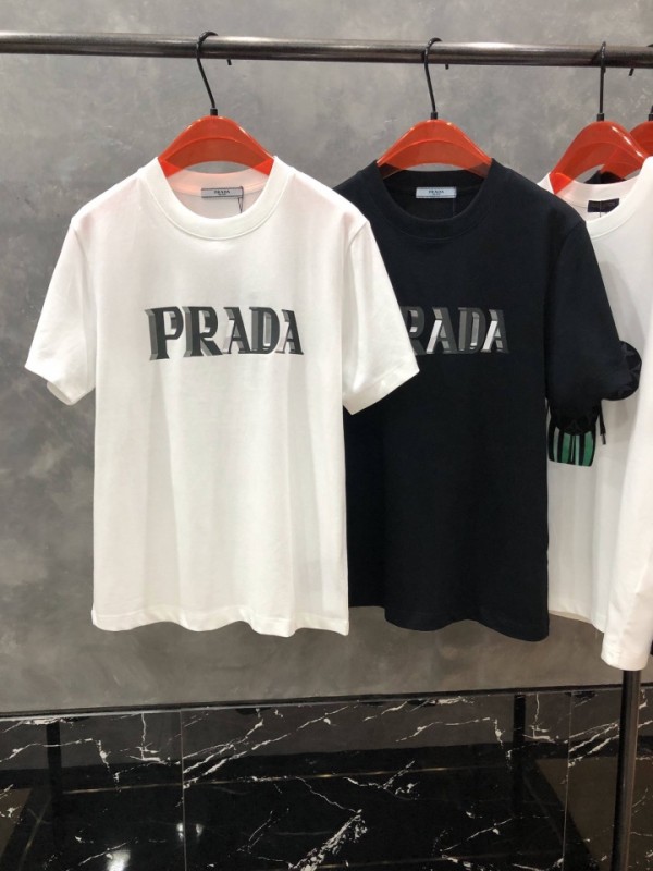 Prada Short Sleeve T-shirt Black/White