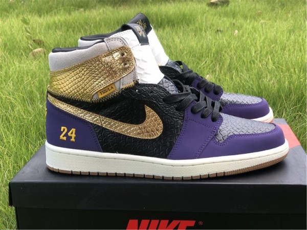 Air Jordan 1 Retro High OG "Purple Gold" 555088-171