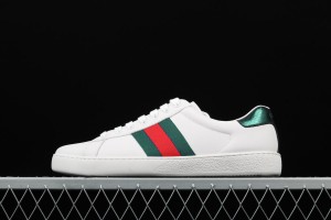 Gucci Ace Low-Top Sneaker White with Green and Red