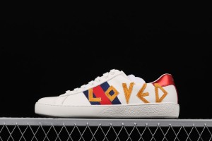 Gucci Ace Embroidered Low-Top Sneaker White with Loved