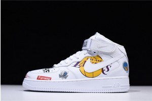 Supreme x NBA x Nike Air Force 1 Mid 07 "White" AQ8017-100