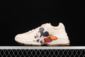 Disney x Gucci Rhyton Sneaker Ivory with Mickey Mouse