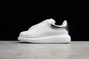 Alexander McQueen Oversized Sneaker White Silver
