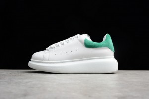 Alexander McQueen Oversized Sneaker White Green Suede