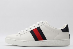 Gucci Ace Low-Top Sneaker White with Blue and Red