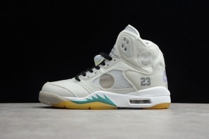 Off-White x Air Jordan 5 Grey/Green White CT8480-105