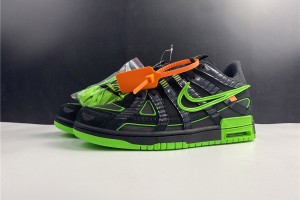 Off-White x Nike Air Rubber Dunk "Green Strike" CU6015-001