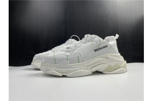 Balenciaga Allover Logo Triple S White/Fluorescent Green