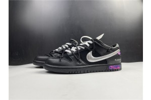Off-White x Nike Dunk Low "The 50" Black Silver DM1602-001