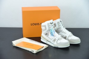 LV Trainer Sneaker Boot 508 White