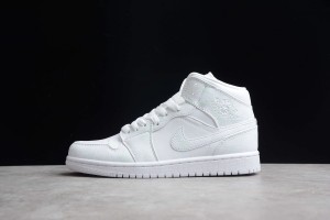 Air Jordan 1 Mid Triple White 2.0 (2020) 554724-130