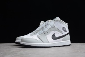 Air Jordan 1 Mid Light Smoke Grey BQ6472-015