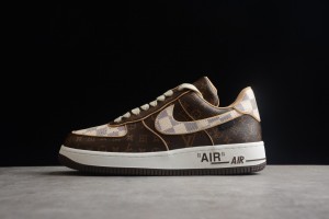 LV x Nike Air Force 1 Low Monogram Brown