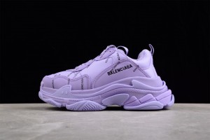 Balenciaga Triple S Allover Logo Purple