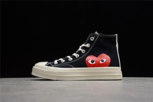 CDG Play x Converse Chuck Taylor All Star 70 Hi Black 150204C