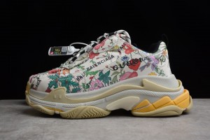 Gucci x Balenciaga Triple S Sneaker Flora Print