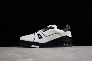 LV Trainer Sneaker Black White 1A9ADA