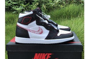Air Jordan 1 Retro High "Defiant" White Black Gym Red (AJ-N024)