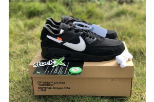 2018 Off-White X Nike Air Max 90 Black AA7293-001